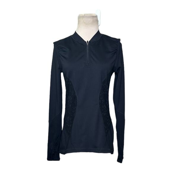 Vimmia Black 1/4 Zip Long Sleeves Running Pullover Size M - Picture 11 of 11